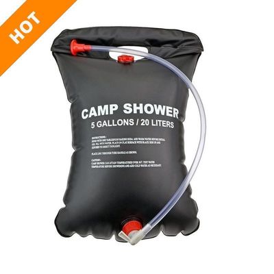 20L 屋外ポータブル PVC 太陽シャワー 旅行 ビーチキャンプ用 温水バッグ
