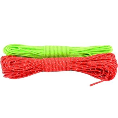 4mm 直径 反射 7 糸 パラコード 100FT ポリエステル 550 パラシュートコードロープ