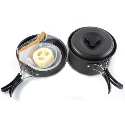 ピクニック用品 2-3人用 アウトドアキャンプポット アルミ製炊飯器メスキットセット
