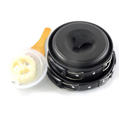 ピクニック用品 2-3人用 アウトドアキャンプポット アルミ製炊飯器メスキットセット