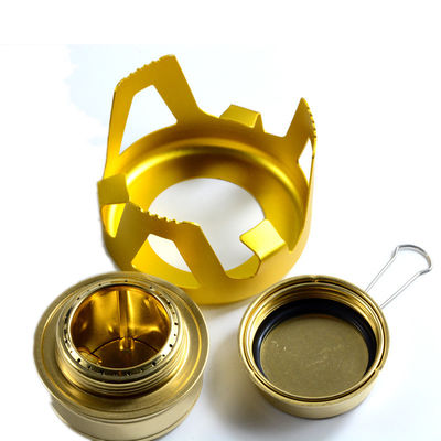 アルミ合金 露天キャンプ ミニ アルコールストーブ ポータブル ピクニック スピリットバーナー 145mm