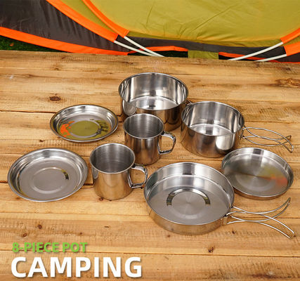 ポータブルスタイルのステンレスステール炊飯器セット 屋外キャンプ US 6.5 / パーツ