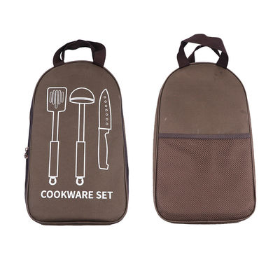 屋外キャンプ ステンレス鋼 食器セット キッチン用具 収納袋 カスタマイズ
