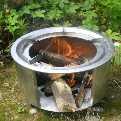 防風ステンレス鋼 大きいポータブル ピクニック キャンプ 焼き鳥用 薪炉