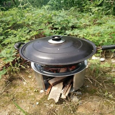 防風ステンレス鋼 大きいポータブル ピクニック キャンプ 焼き鳥用 薪炉