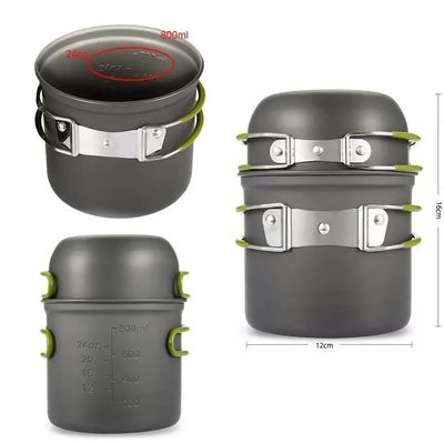 アルミキャンプ用炊飯器 メッズキット 携帯ポットセット 屋外料理用