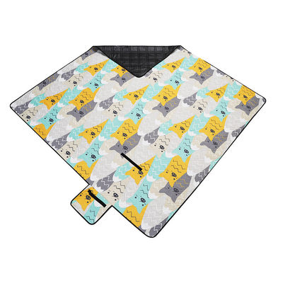 屋外 防水 ピクニック ブランケット ビーチマット ポータブル キャンプマットレス サンプル US 4/ピース