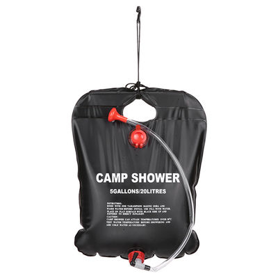 屋外ポータブル 20L 太陽熱キャンプシャワー PVC ビーチシャワー ウォーターバッグ 安価