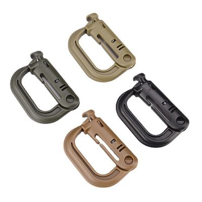 アウトドアプラスチック・マウンテンライナー 戦術用EDC カラバイナー・ブックル バックパック 多機能