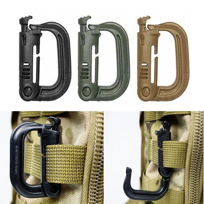 D 形状 プラスチック カラビナー モール戦術 バックパックの必需品
