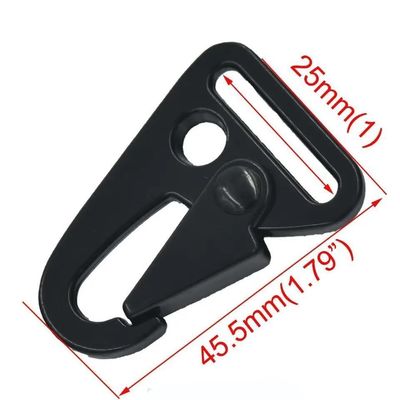 ブラック 25mm メタル HKキーチェイン スナップイーグルフック ペットカラー 納期予定