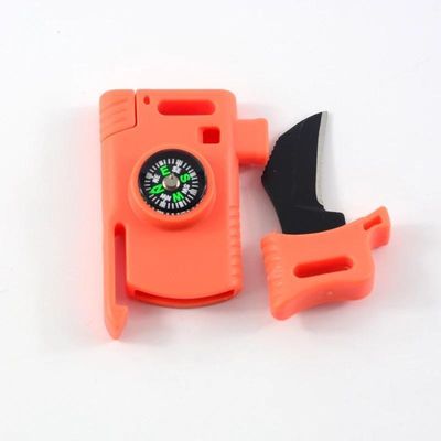 マルチツール 発火器 笛 針盤 遠足用の戦術ブックル 13mm サイズ